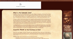 Desktop Screenshot of kabbalahcode.com